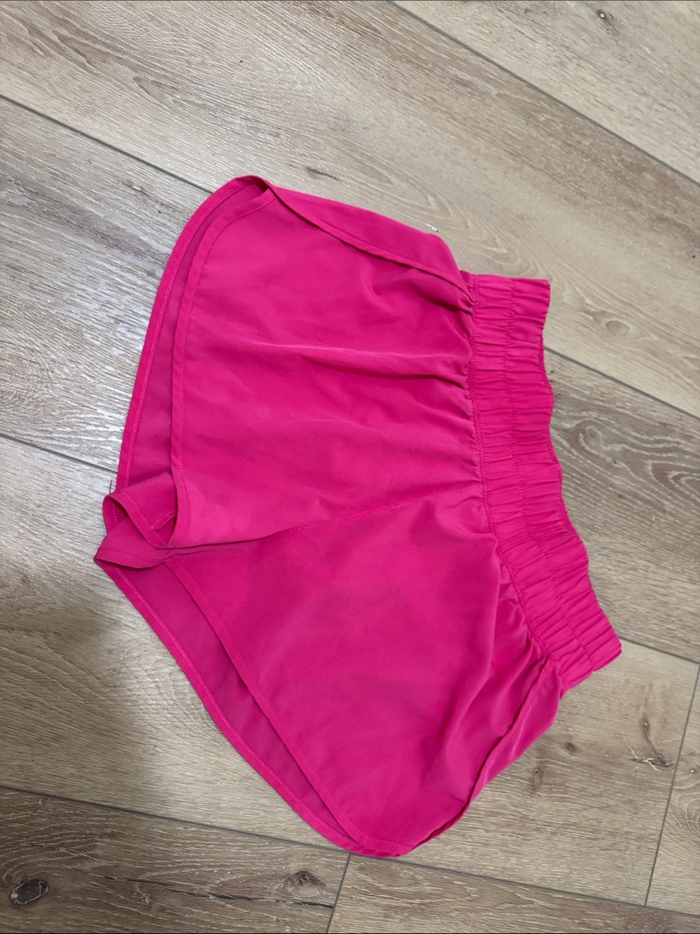 Yogalicious Hot Pink Athletic Shorts with Elastic Waist